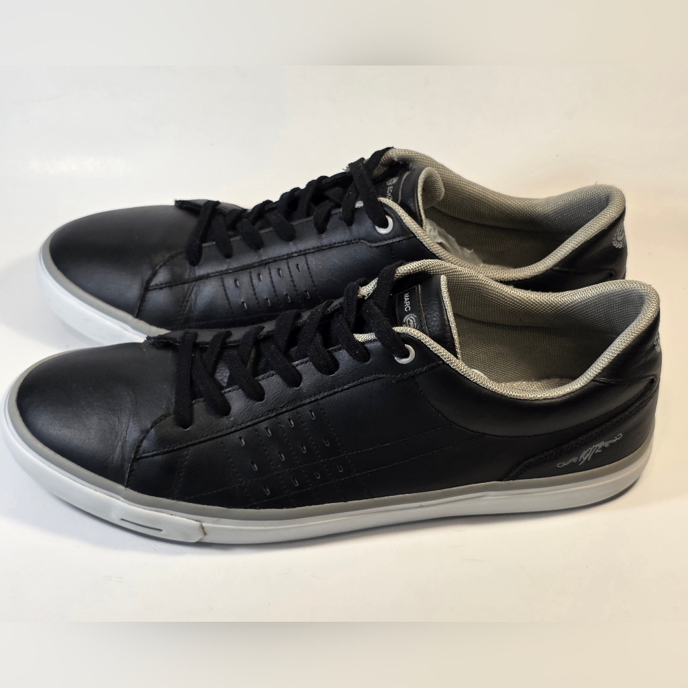 Marc Ecko Men’s Black Leather Lace-Up Low-top Casual Sneakers Size 11.5 - Picture 5 of 13